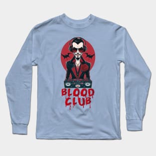 Vampiric Blood Club DJ! (Red/Black) Long Sleeve T-Shirt